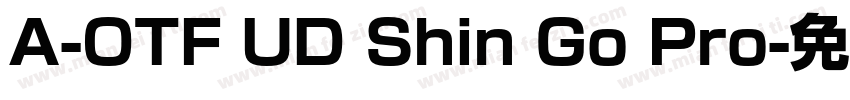 A-OTF UD Shin Go Pro字体转换